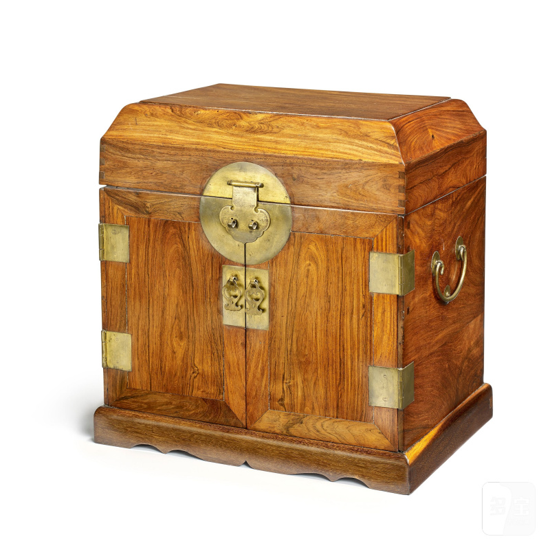 十七/十八世紀 黃花梨拼鐵梨木官皮箱 | A HUANGHUALI AND TIELIMU SEAL CHEST, GUANPIXIANG - 图6